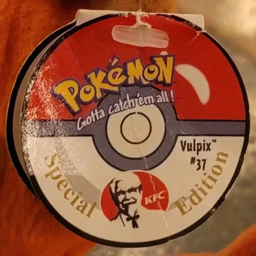 KFC Official Pokemon #37 VULPIX Plush Special Edition Nintendo 6